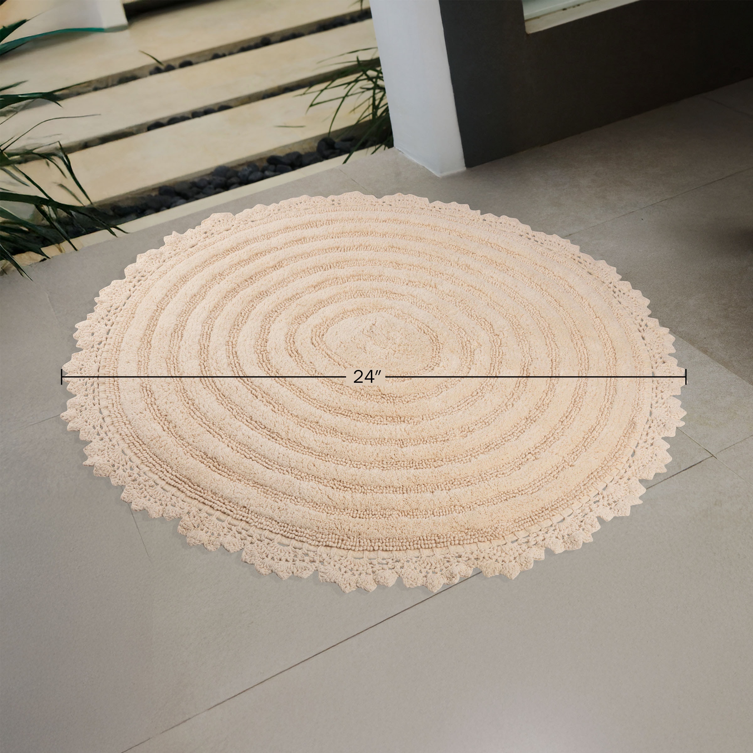 Lavish Home HT-BATH4-NT Bath-Rugs - View #6