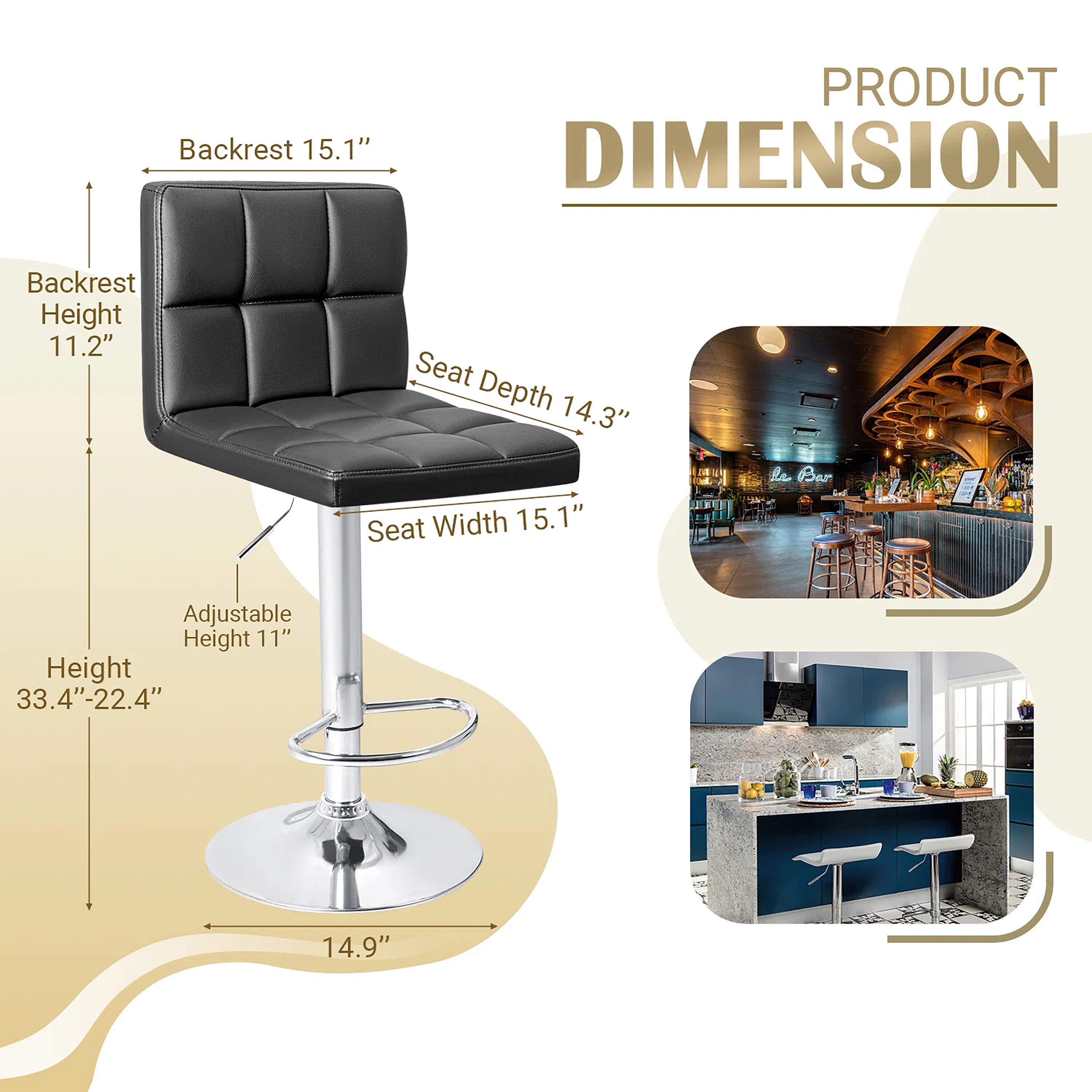 Vineego LS-HFBS0050 stools - View #9
