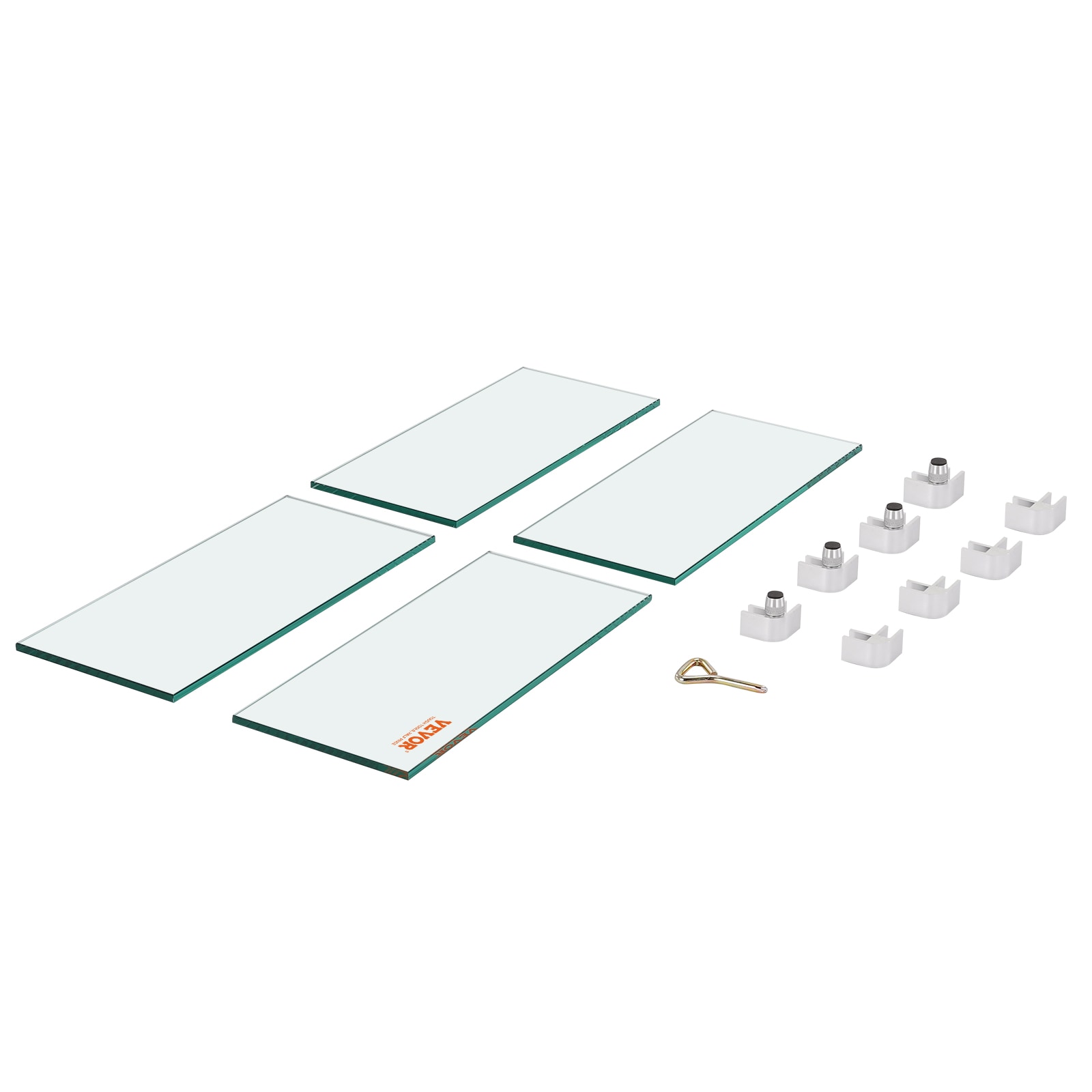 VEVOR HKFFZGHBLZFX8O552V0 36.4-Inches clear Glass Fire Pit Wind guard