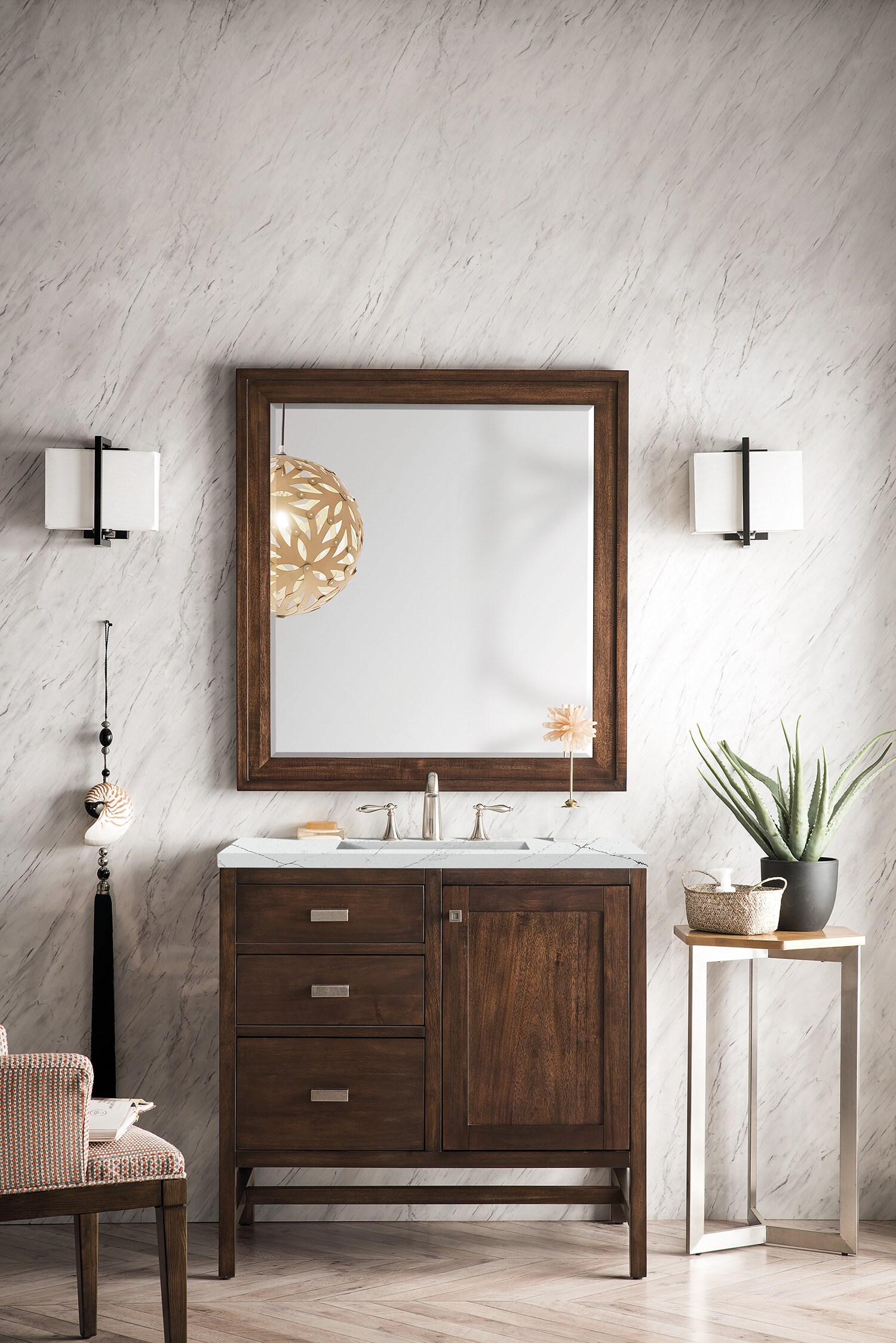 James Martin Vanities E444-M36-MCA Framed-Bath-Mirrors - View #3