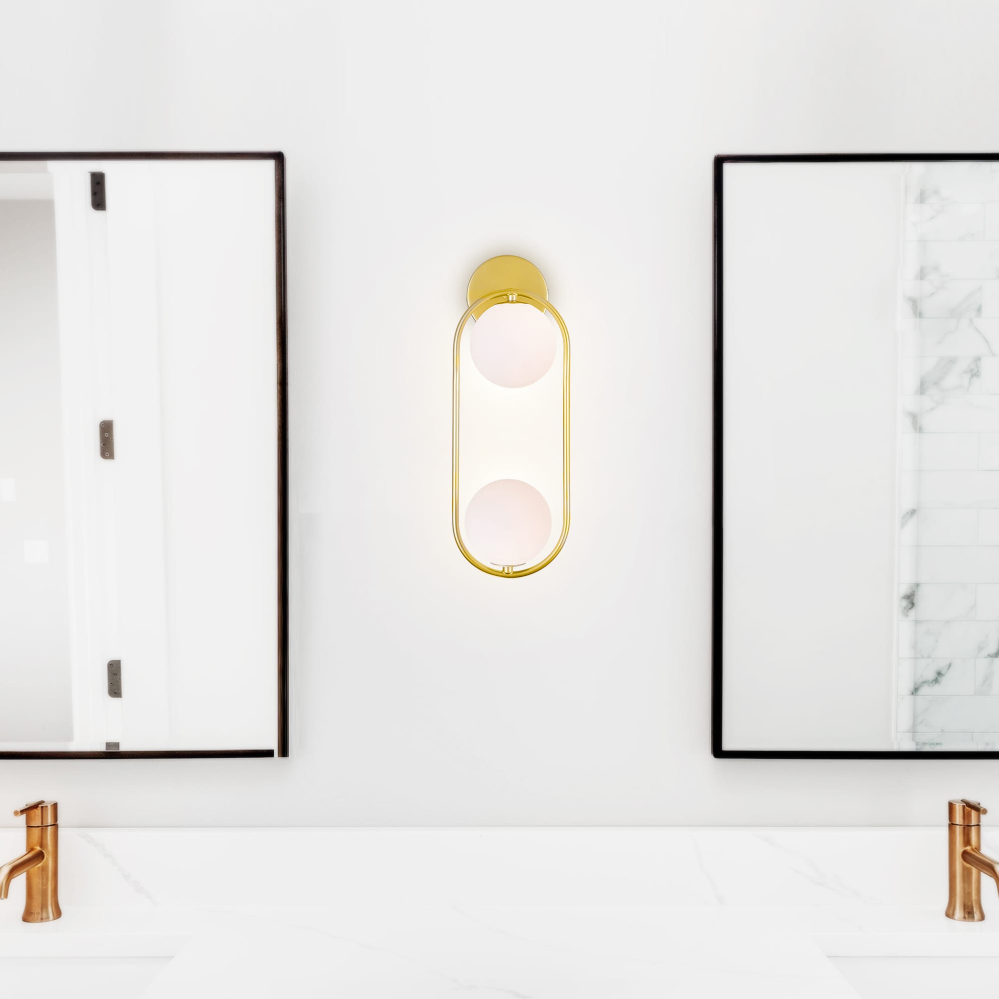 CWI Lighting 1212W6-2-169 Celeste 6-in W 2 -Light Gold Wall Sconce