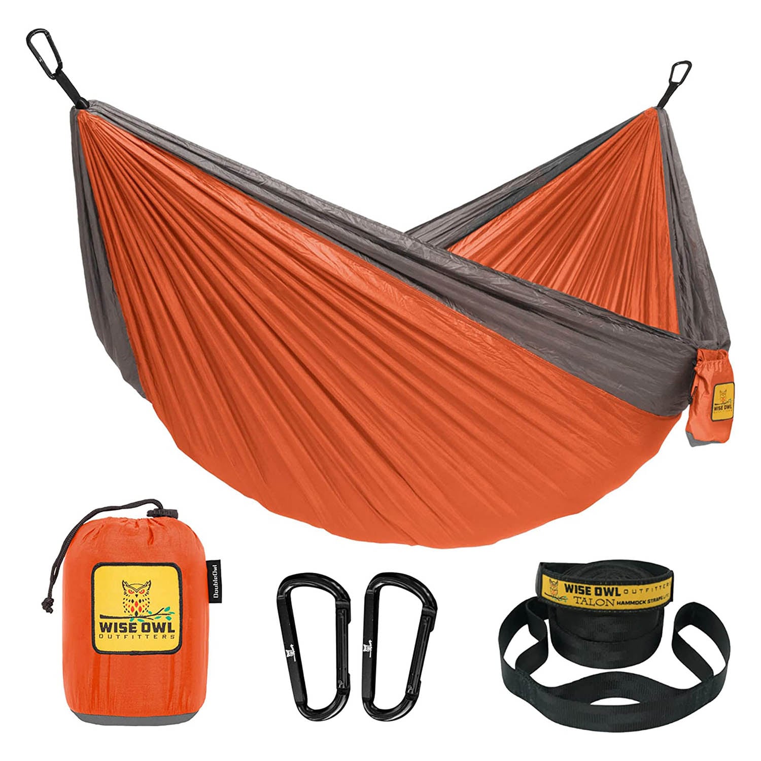Wise Owl Outfitters Orange Fabric Hammock #313788