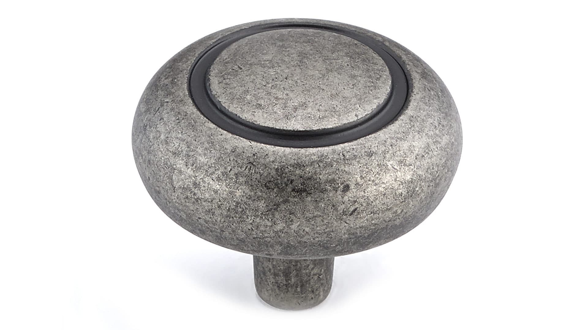 Richelieu BP209142 Longueuil 1-1/4-in Pewter Round Traditional Cabinet Knob