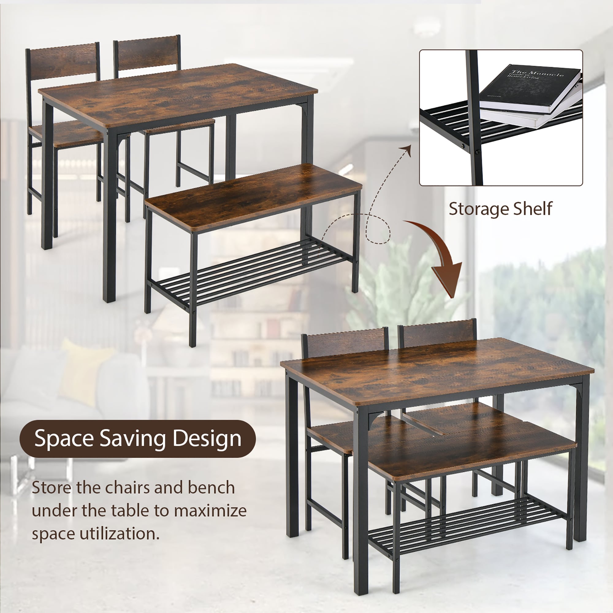 Goplus LWS00427 Dining-Sets - View #5