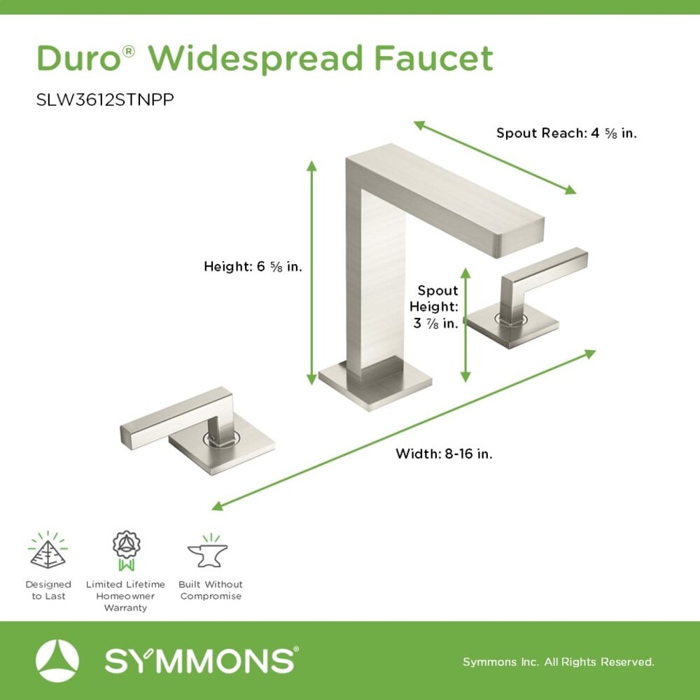 Symmons SLW3612STNPP Lavatory-Faucets - View #3
