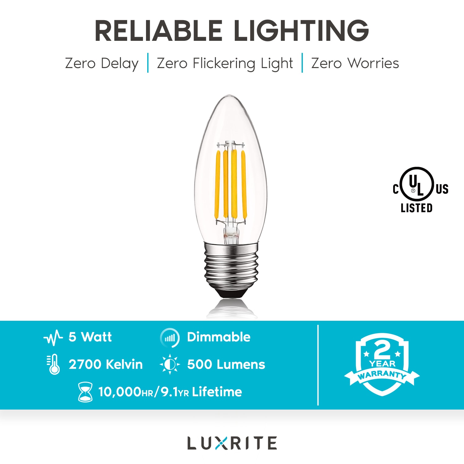 LED Smart Bulbs E14, 2 years warranty