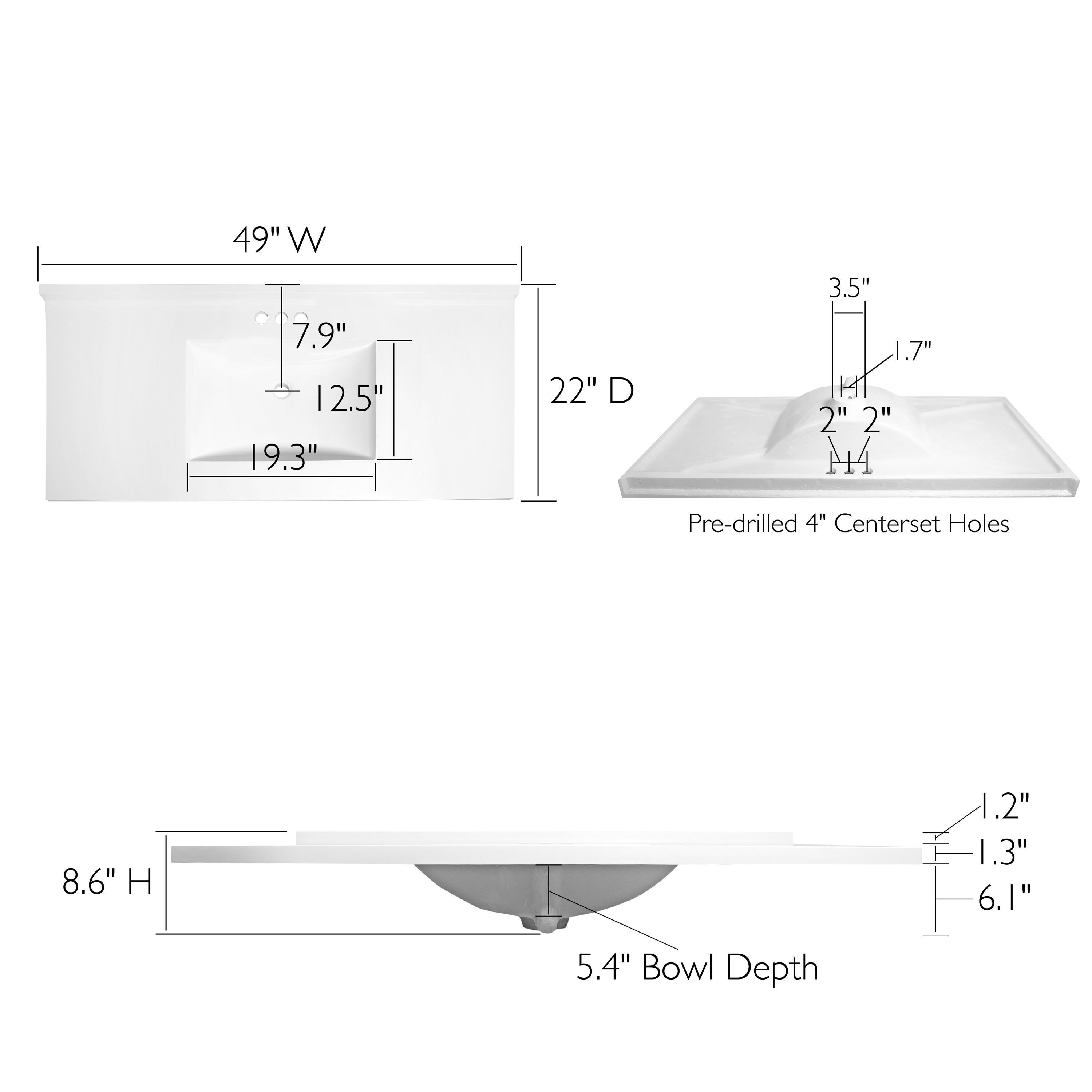 Design House 630244 Vanity-Tops - View #2
