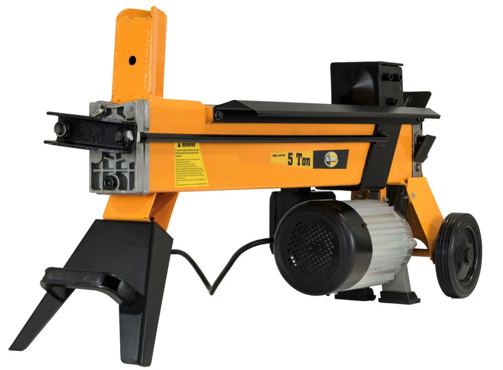 5-Ton 15-Amp Electric Log Splitter in Yellow | - All Power LS5T-52A