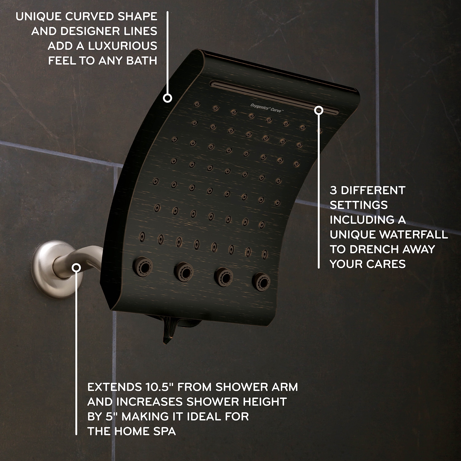 Oxygenics 43888 Fixed-Showerhead - View #2