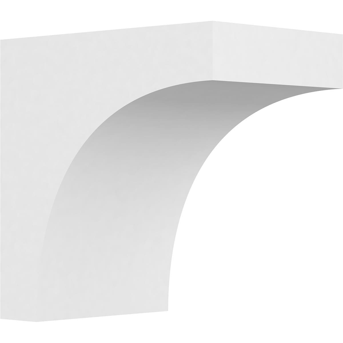 Ekena Millwork CORP05X08X08STO 5-in x 8-in x 8-in Standard stockport Unfinished White PVC Paintable Corbel