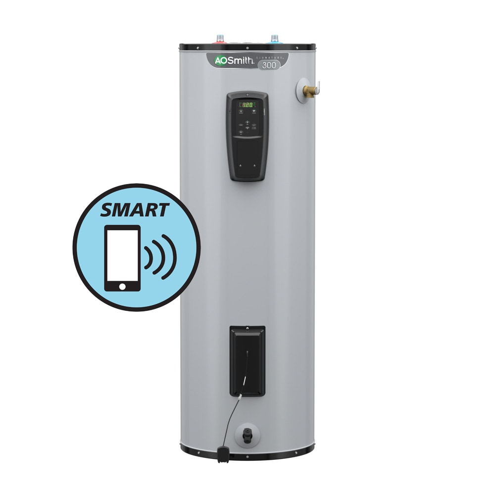 Signature 300 50-Gallon Tall 9-year Limited Warranty 5500-Watt Double Element Smart Electric Water Heater | - A.O. Smith EE9-50H55DV