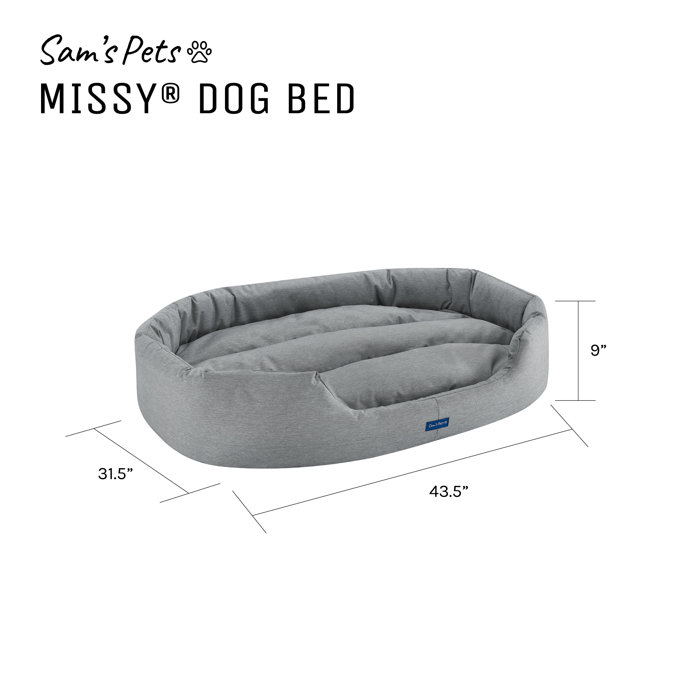 Sam's Pets SP-DB1242GY Pet-Beds - View #14