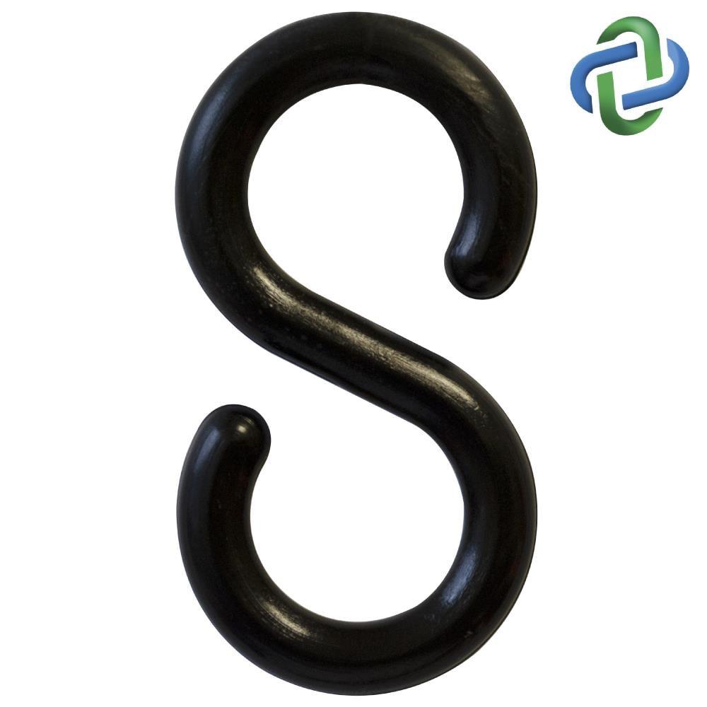 Mr. Chain 0.25-in Black Plastic S-hook (10-Pack) in the Hooks department at