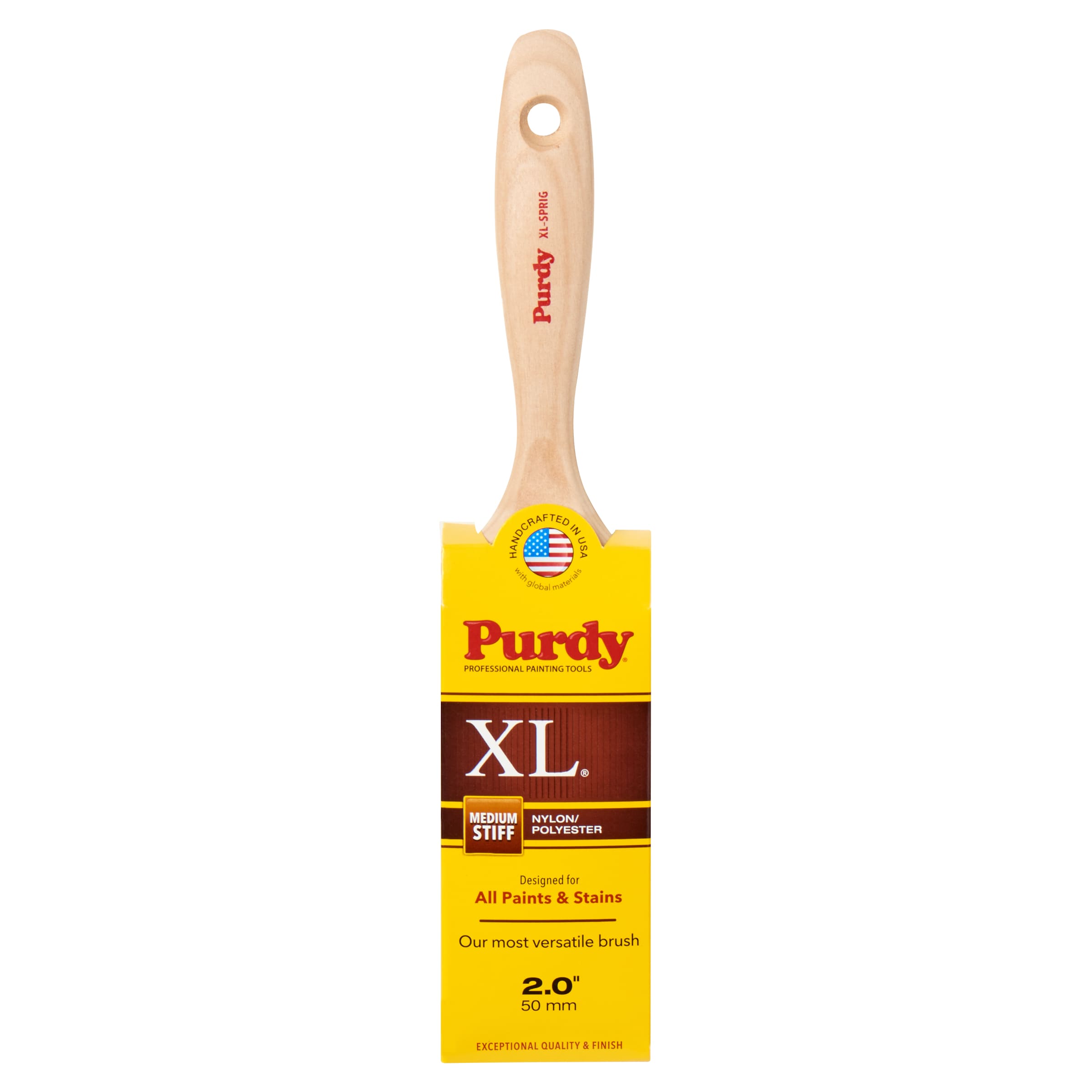 Purdy 144380320 XL 2-in Reusable Nylon - polyester blend Flat General purpose brush