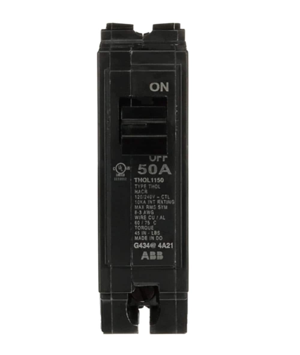 ABB 50 Amp 1 in. Single-Pole Circuit Breaker #THQL1150A