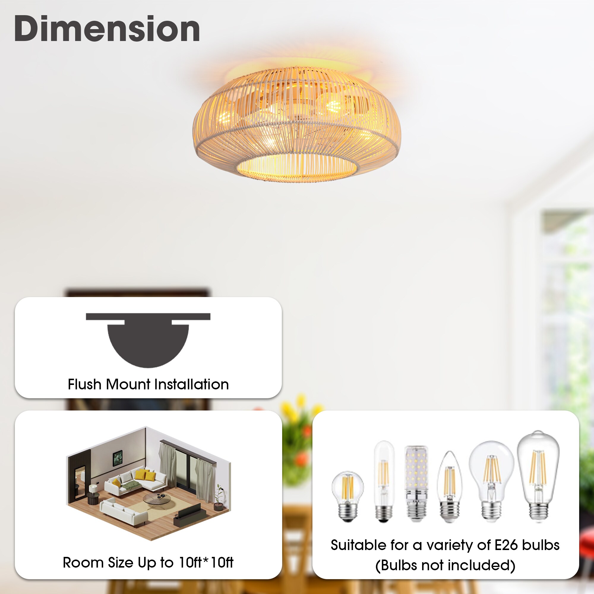 IHOMEadore MDF2002WH Ceiling-Fans - View #9