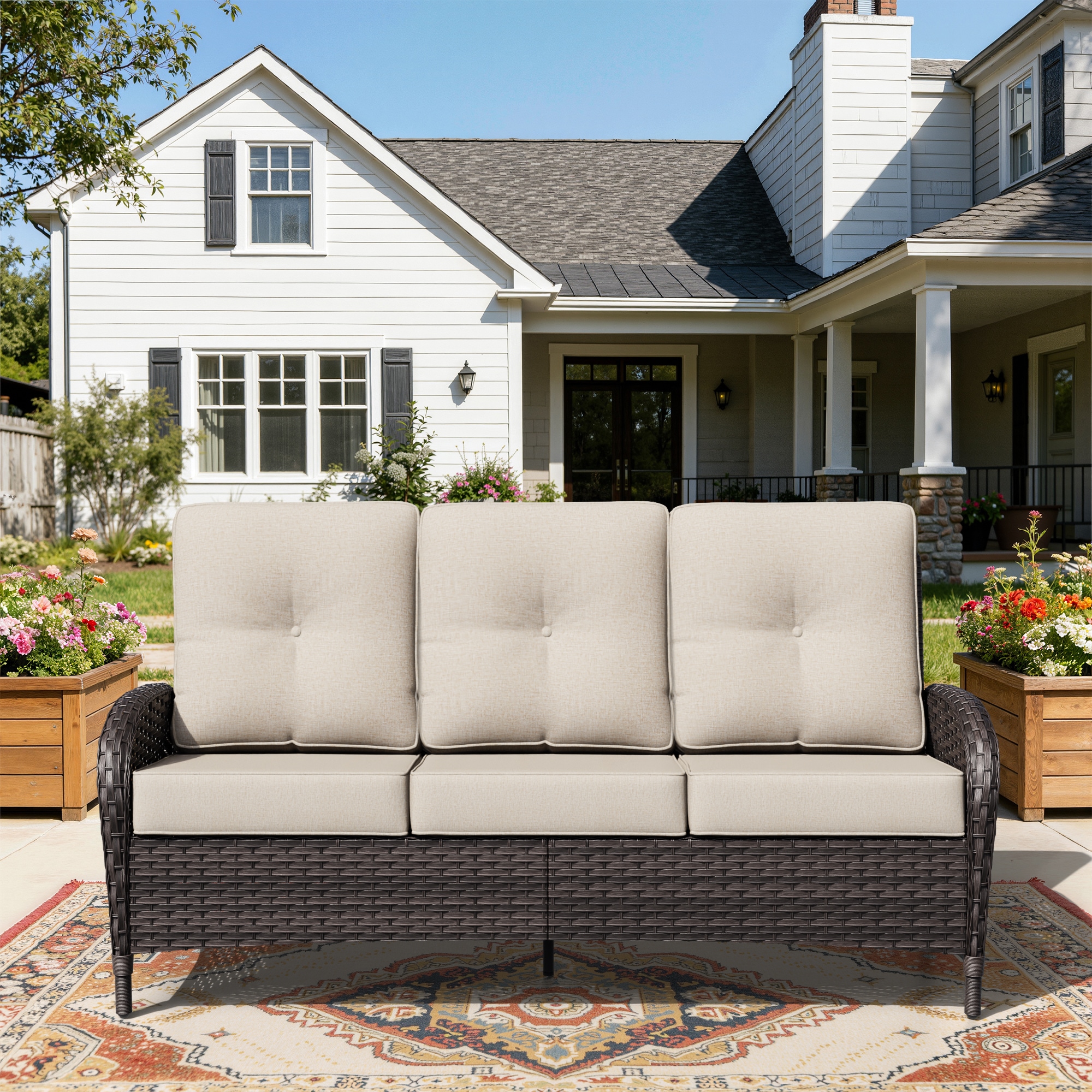 Gardenbee HGL-M66-BGE Patio-Sofas-Daybeds - View #6