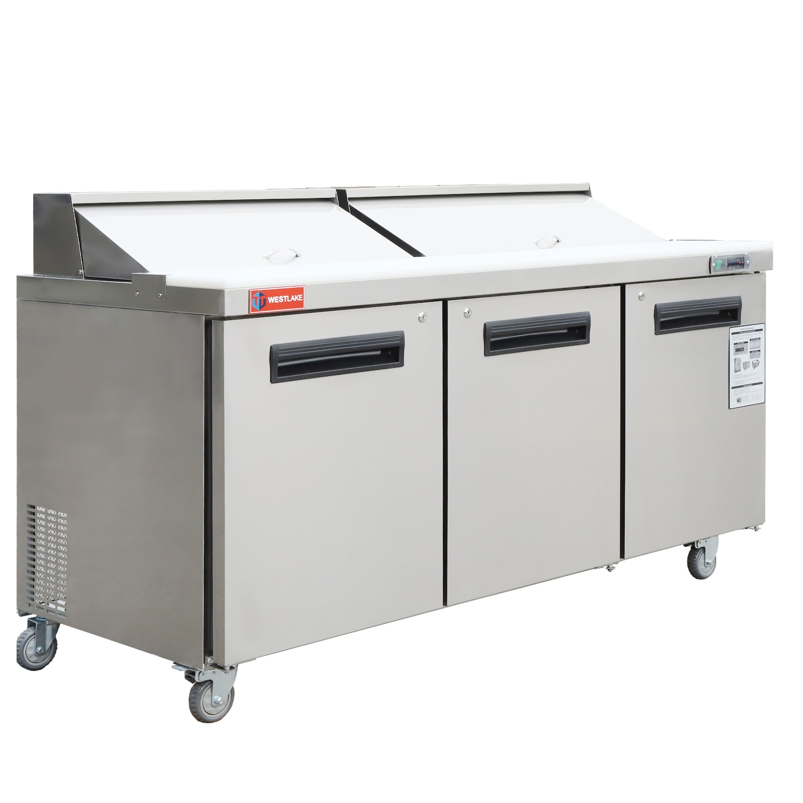 Jeremy Cass GWCLWASH81 20-Cu. Feet Commercial Refrigerators 2 Stainless steel -Door Reach-In ( Silver )
