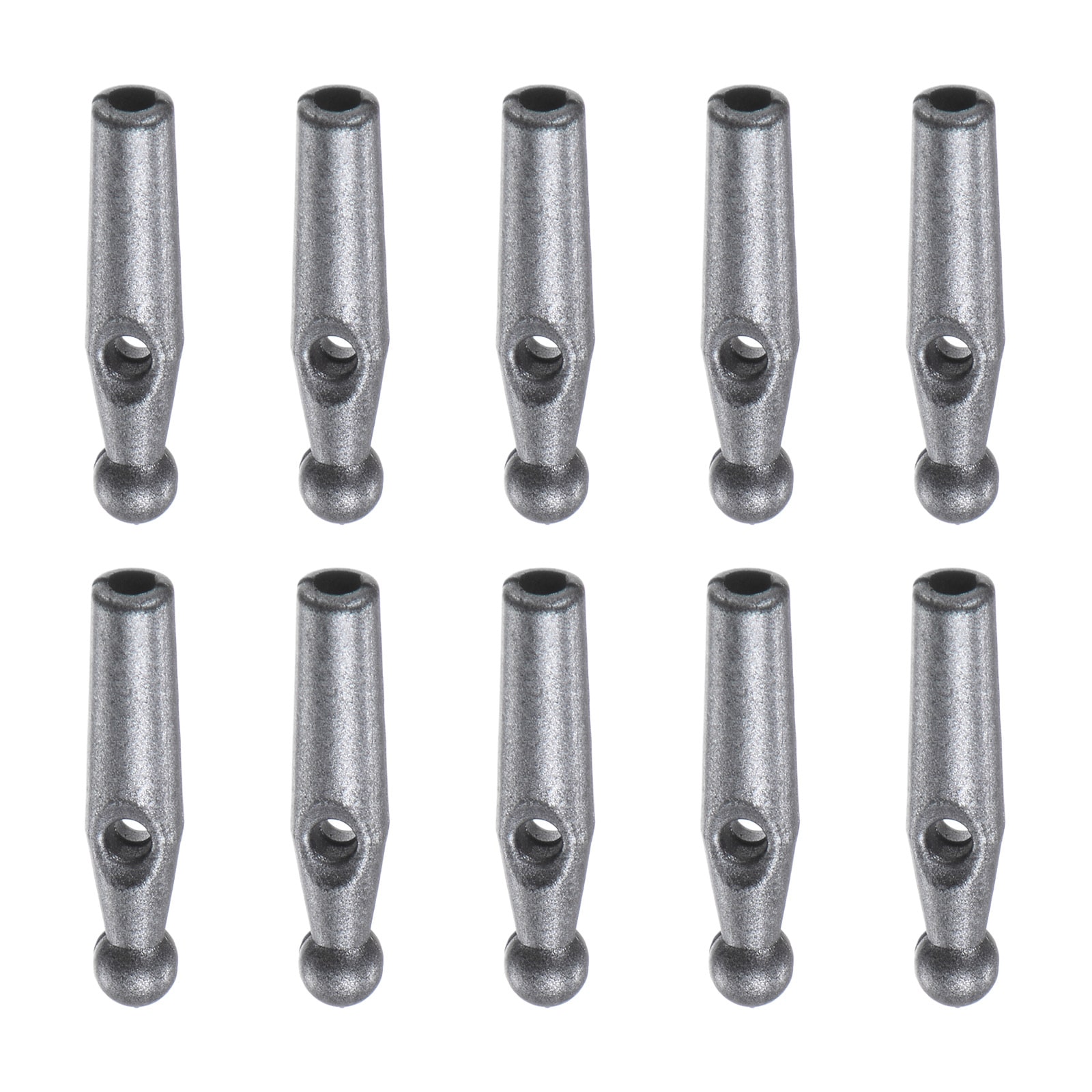 Harfington S25093001UX1227 10pcs Umbrella Tail Beads 2mm Hole Dia 21mm Length Gum Umbrella Bone Cover for Folding Umbrella Cover Parts  Silver Grey - Thumbnail