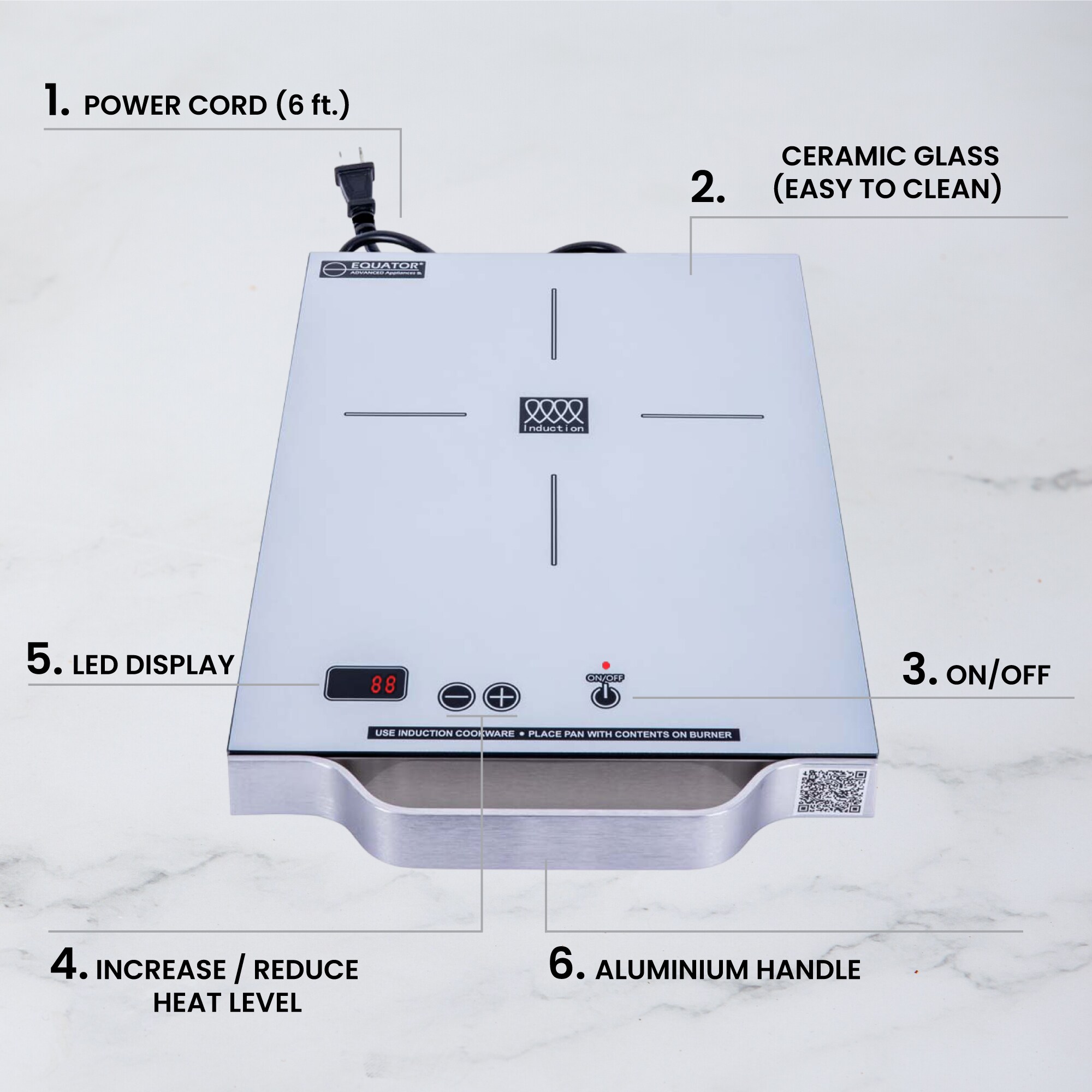 Equator Advanced Appliances PIC 100 SILVER Induction-Cooktops - View #18