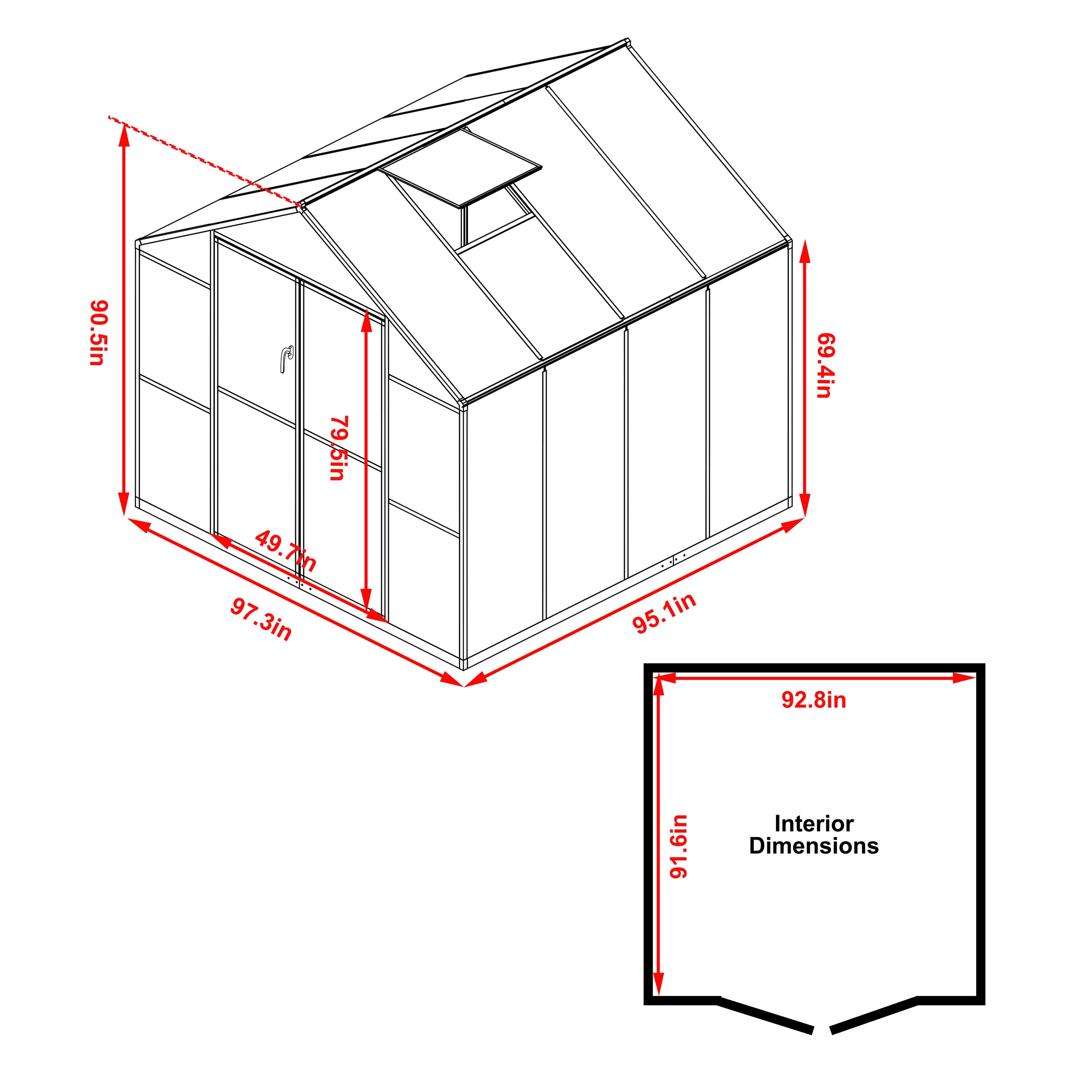 VEIKOUS PG0101-23-1 greenhouses - View #2