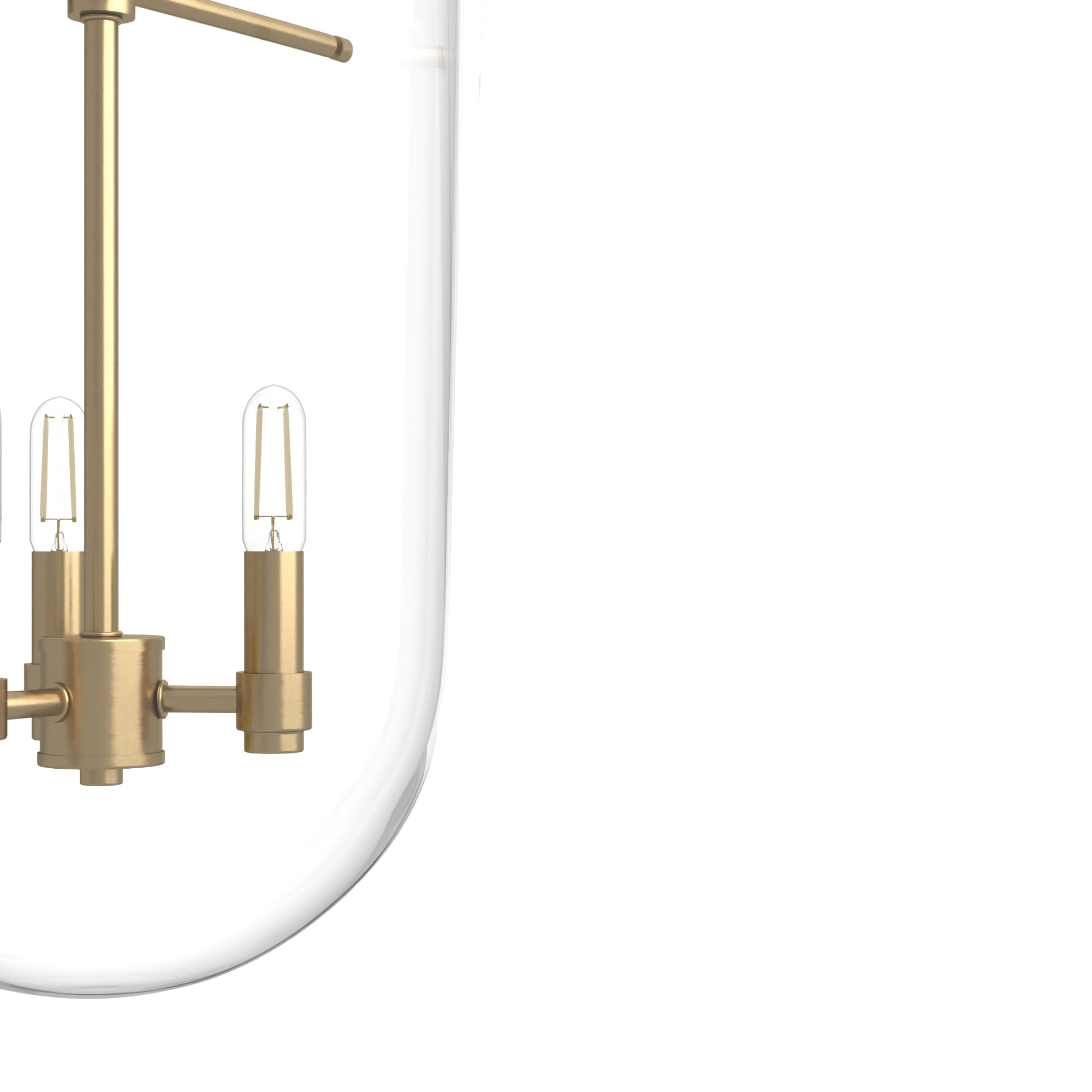 Alturas Gold 3-Light Glass LED Pendant