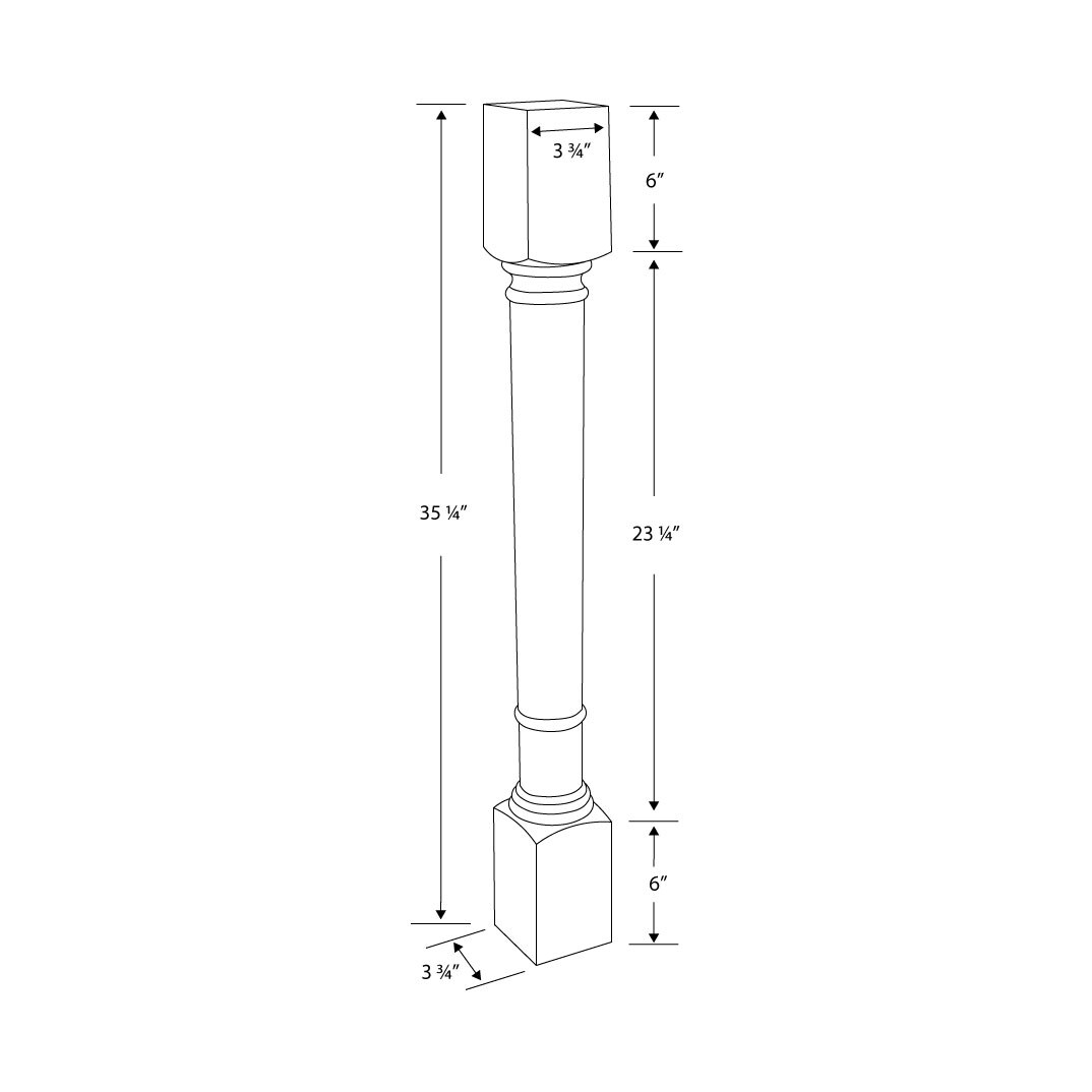 Architectural Products by Outwater 3P5.40.00109 Wood-Table-Legs - View #2