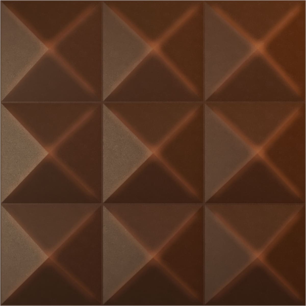 Ekena Millwork WP20X20BEDRU 19-5/8-in x 19-5/8-in Embossed Paintable/Stainable Red PVC Wall Panel ( 2.67-sq ft )