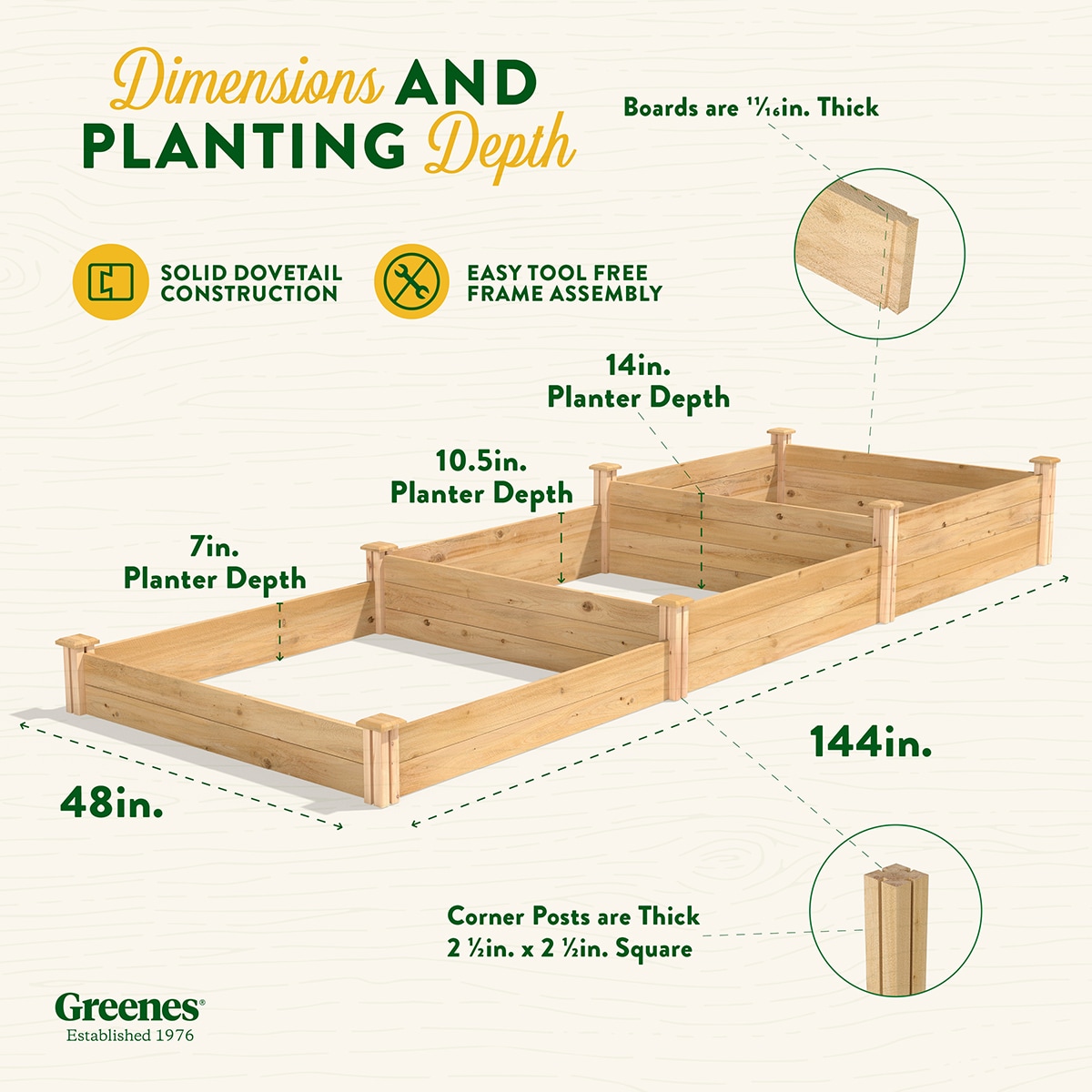 Greenes Fence RC2T10S31B Raised-Garden-Beds - View #7