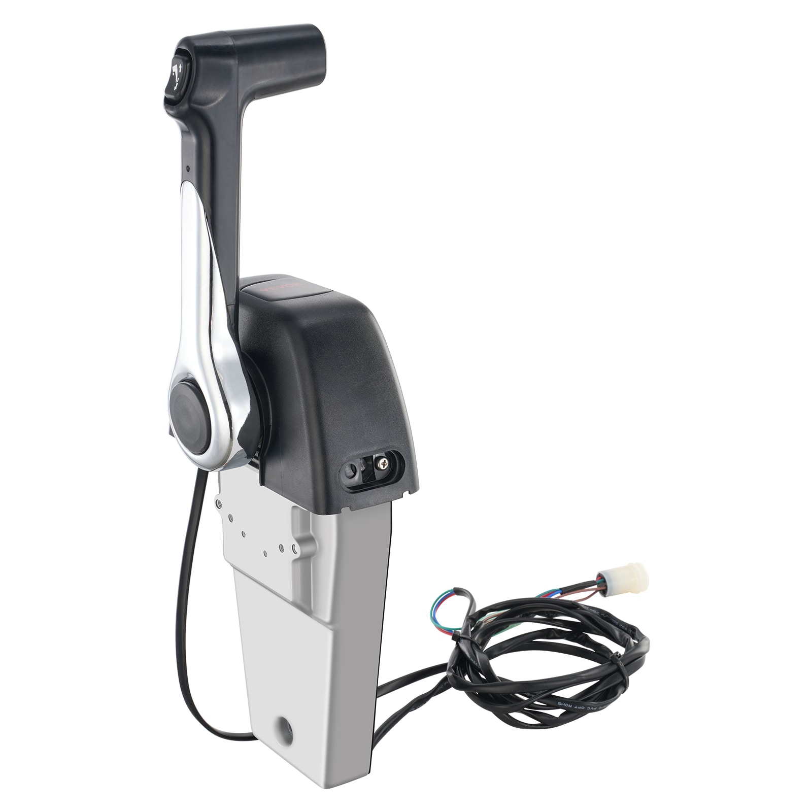 VEVOR DZSCYMKZQYAMS9WQQV9 Boat Throttle Control, 704-48205-P1 Top-Mounted Outboard Remote Control Box for Yamaha 4-Stroke, Marine Throttle Control Box with Power Trim Switch and 4.6 ft Harness with 5 Pin Connector