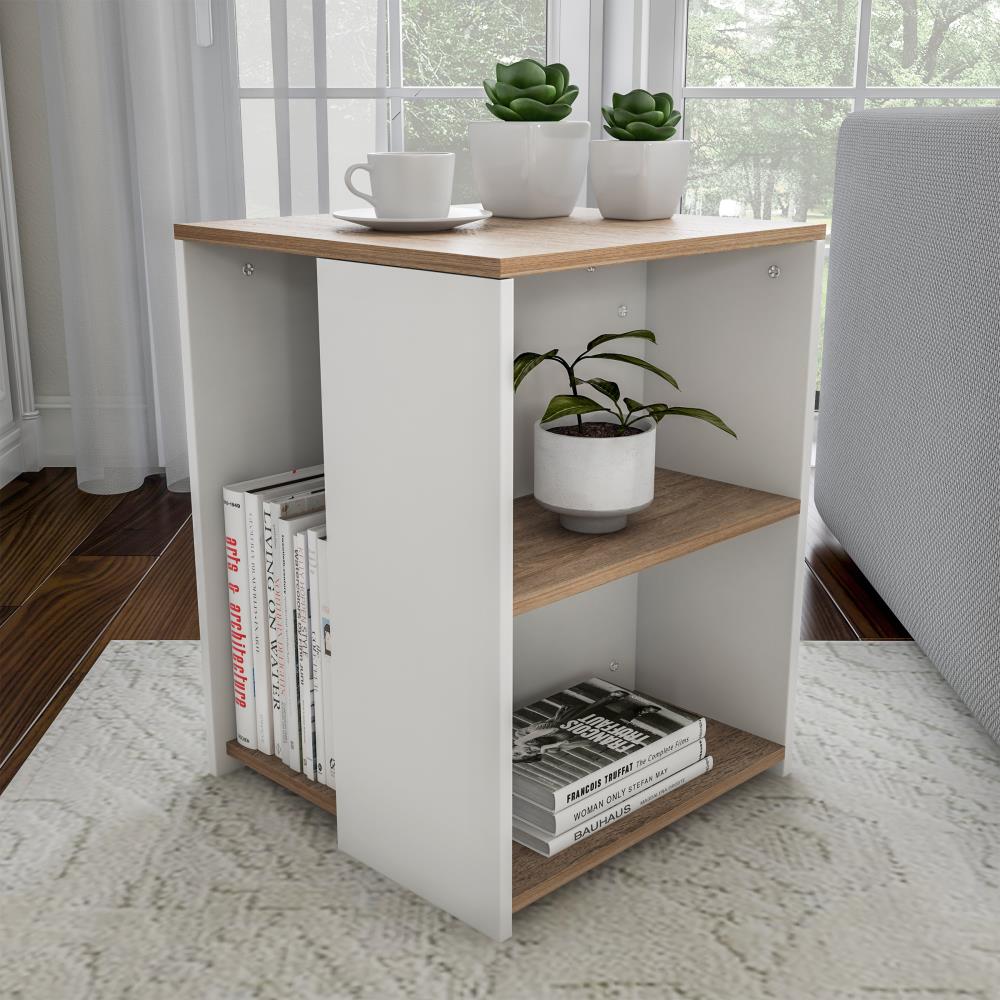 2FT Narrow Deep Bookshelf, Assembled Cottage/farmhouse Modern