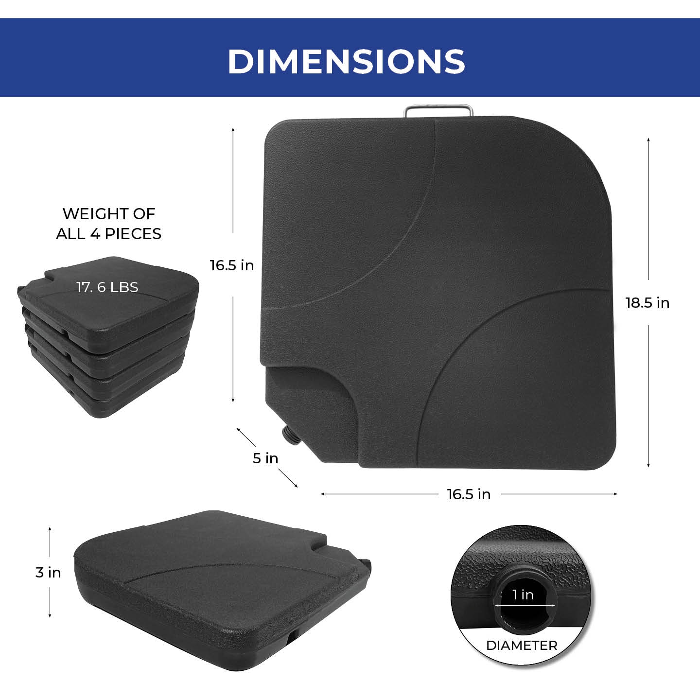Backyard Expressions 913591 Umbrella-Bases - View #2