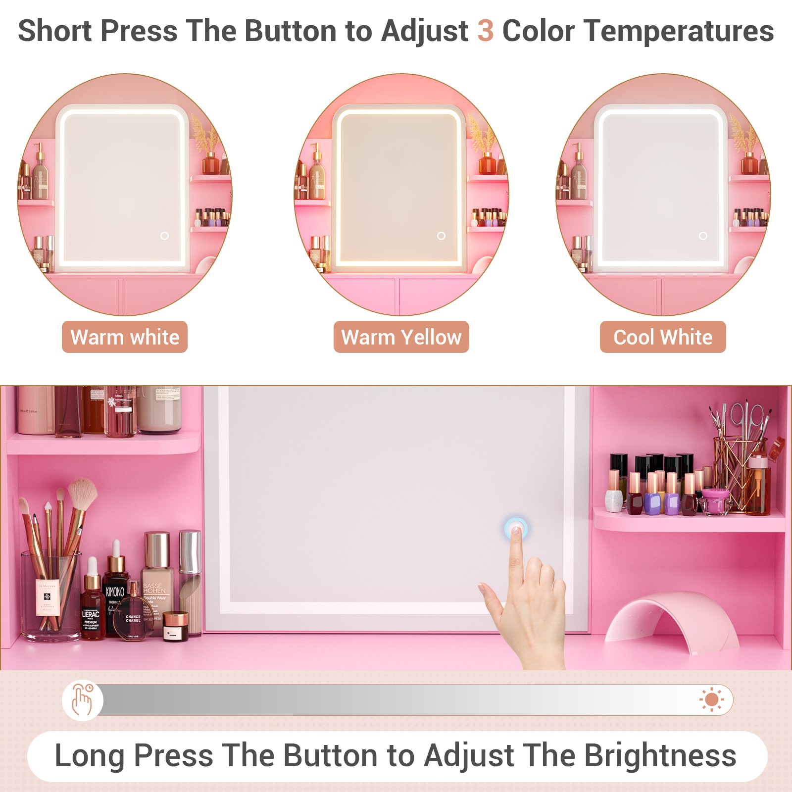 Aheaplus HZZ2-P Bedroom-Vanities - View #3