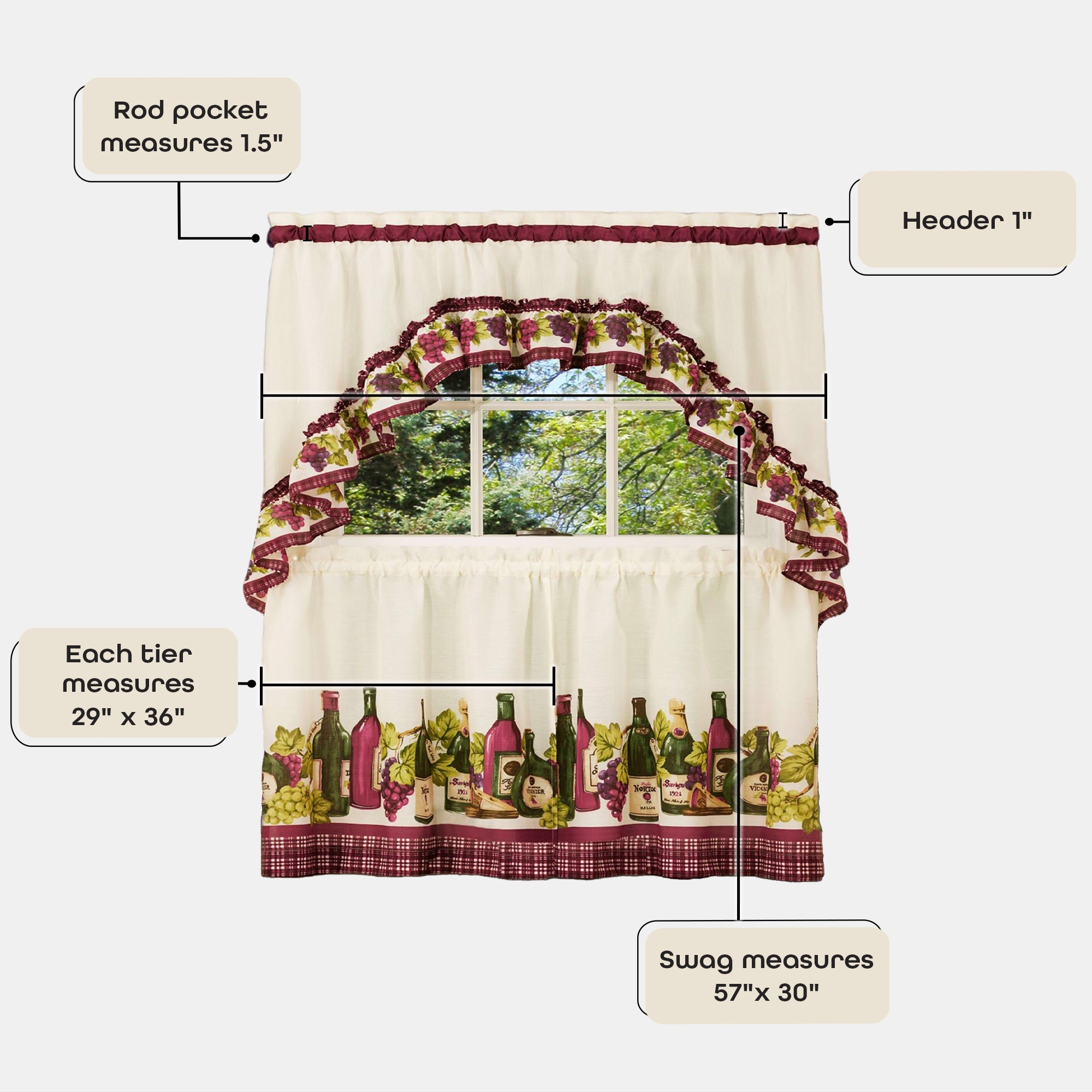 Achim CYTS24BU12 valances - View #5