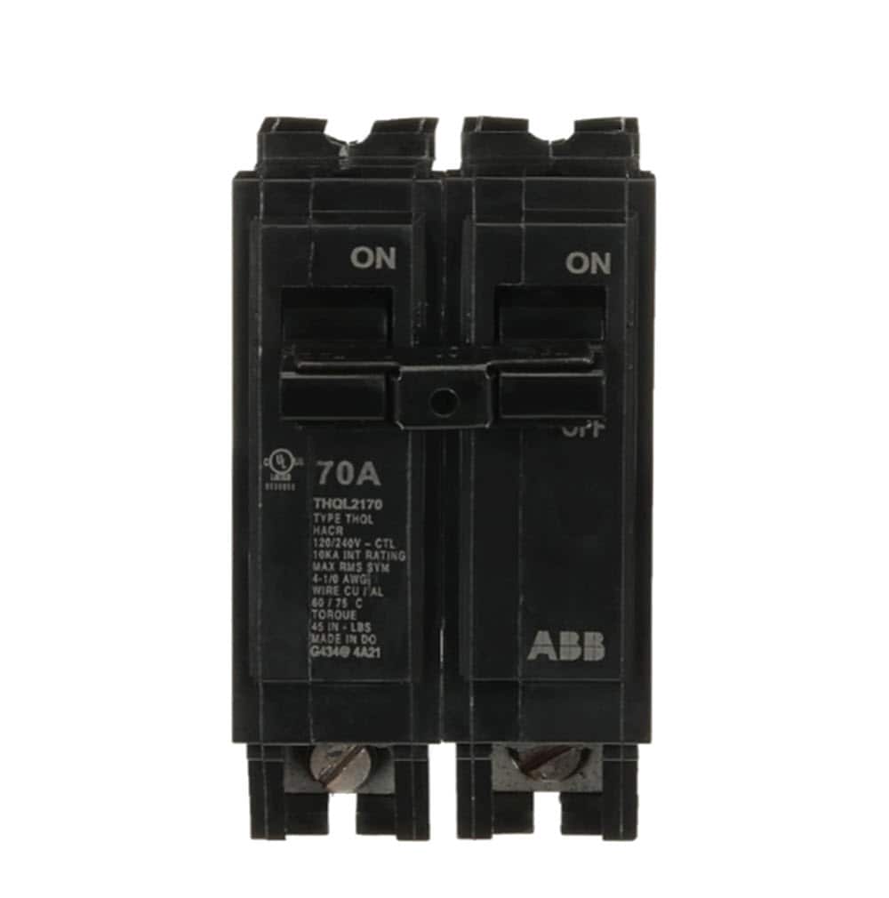 GE Q-Line THQL 70-amp 2 -Pole Standard trip Circuit Breaker #THQL2170A