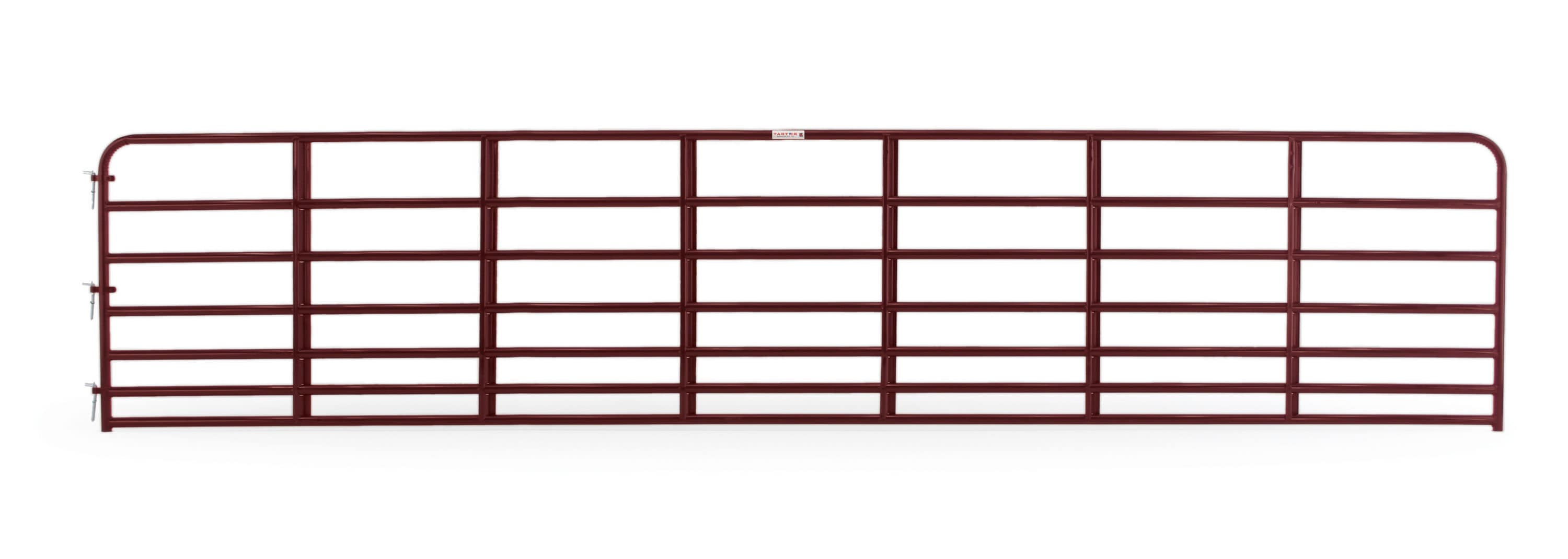 Tarter RRB20 4-ft H x 20-ft W Red e-coat Steel Farm Corral Fence gate