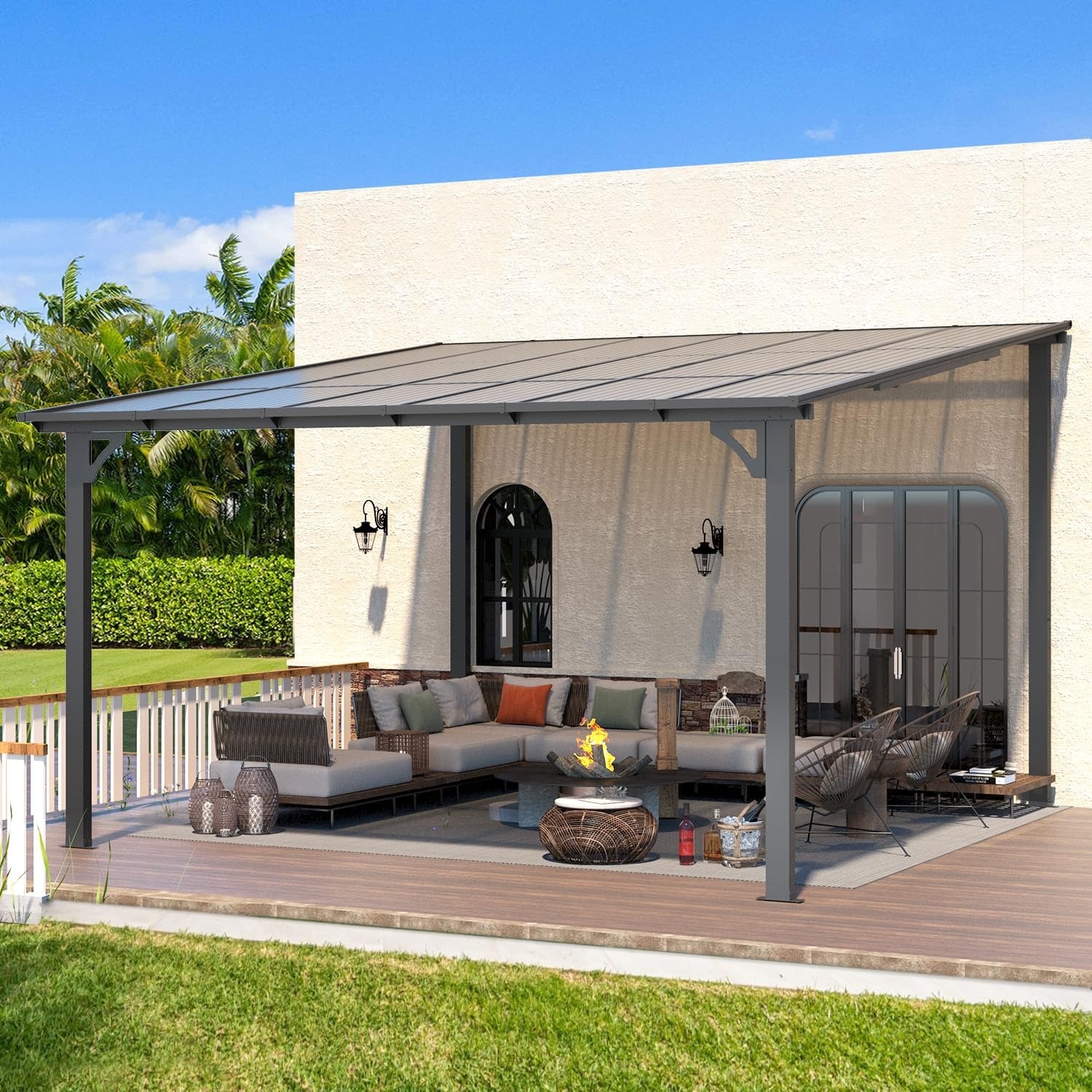 AECOJOY 16401WH-LS01 Wood-Resin-Gazebos - View #6