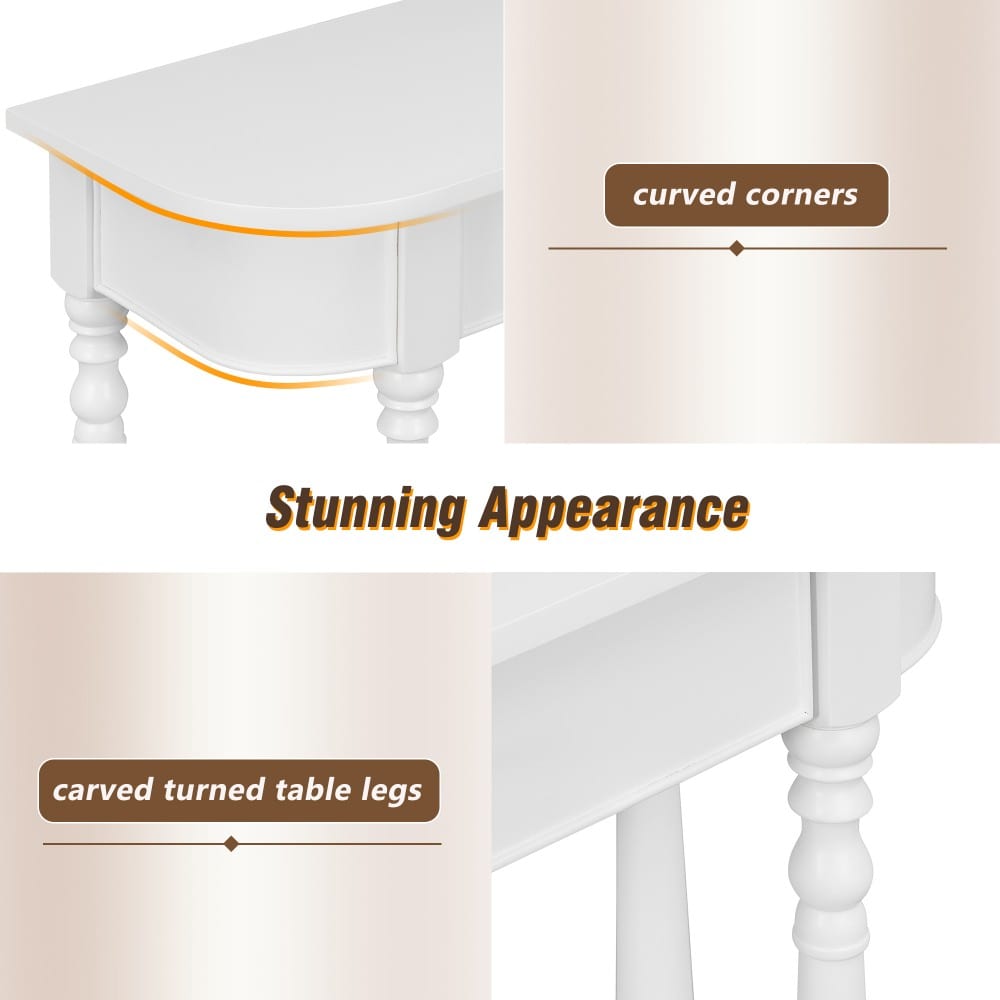 Coolbibila BOB-CONSOLE-WHITE Console-Sofa-Tables - View #7