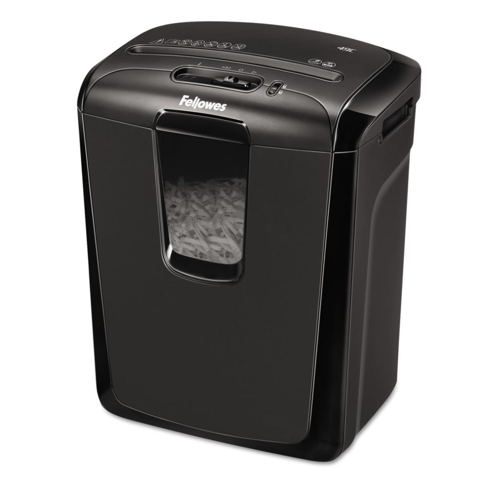 Fellowes FEL4605801 Powershred 49C Cross-Cut Shredder, 8 Manual Sheet Capacity