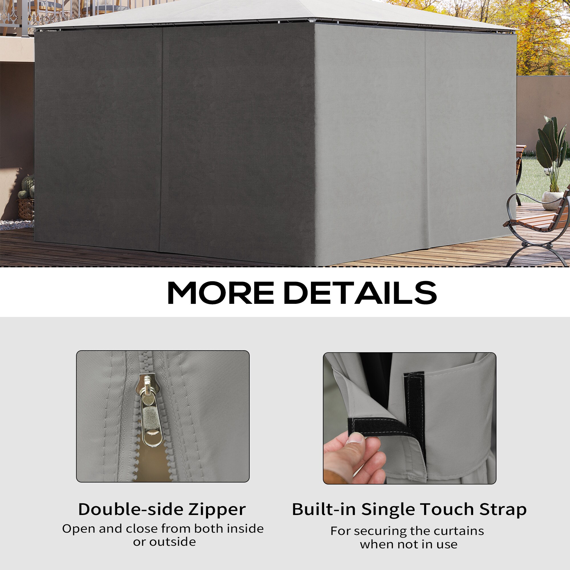 Outsunny 84C-226V01LG Canopy-Parts-Acc - View #8