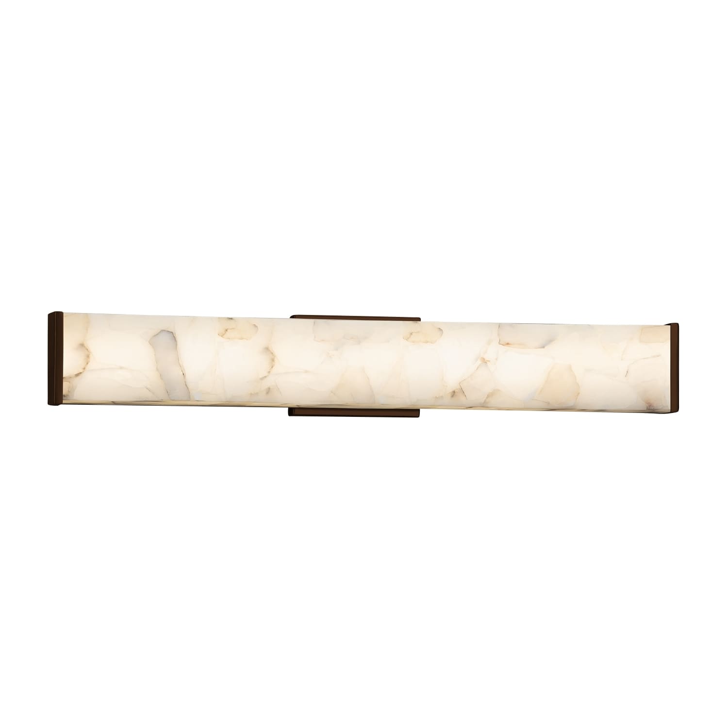 Justice Design Group ALR-8605-DBRZ Alabaster Rocks 28.5-in 1-Light Dark Bronze LED Transitional Vanity Light