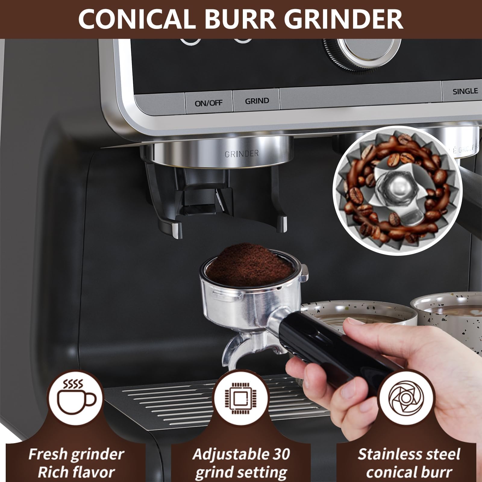 DEXSO ENCOREPHOBA7058 Espresso-Machines - View #6
