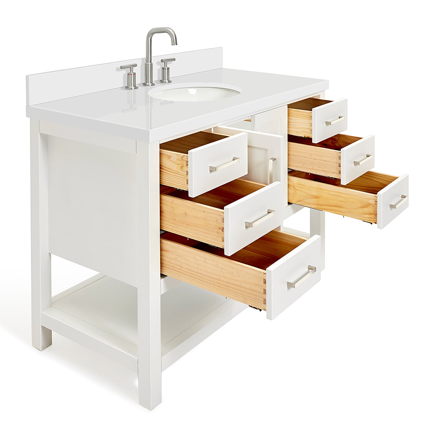 ARIEL S049SWQOVOWHT Bath-Vanity-Combo - View #5