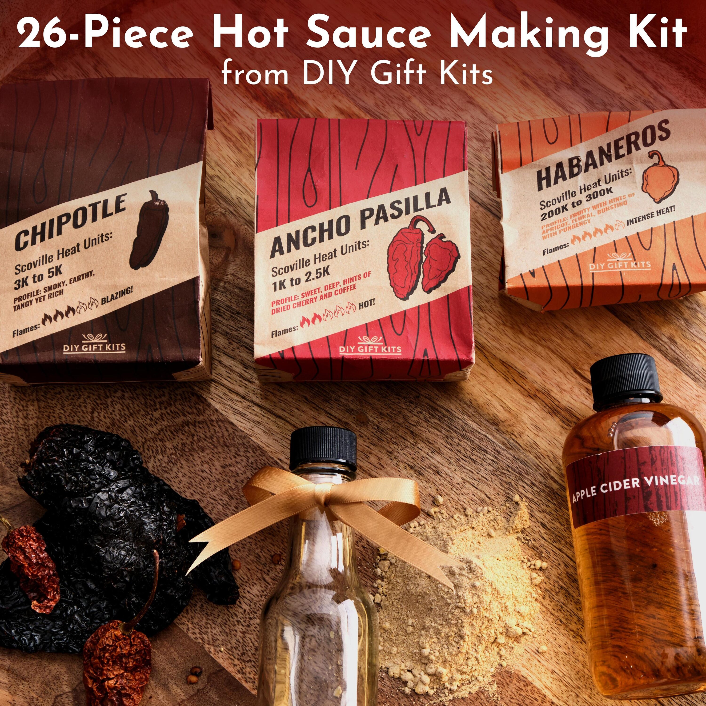 The Ultimate Hot Sauce Making Kit, DIY Make and Bottle Gourmet Hot