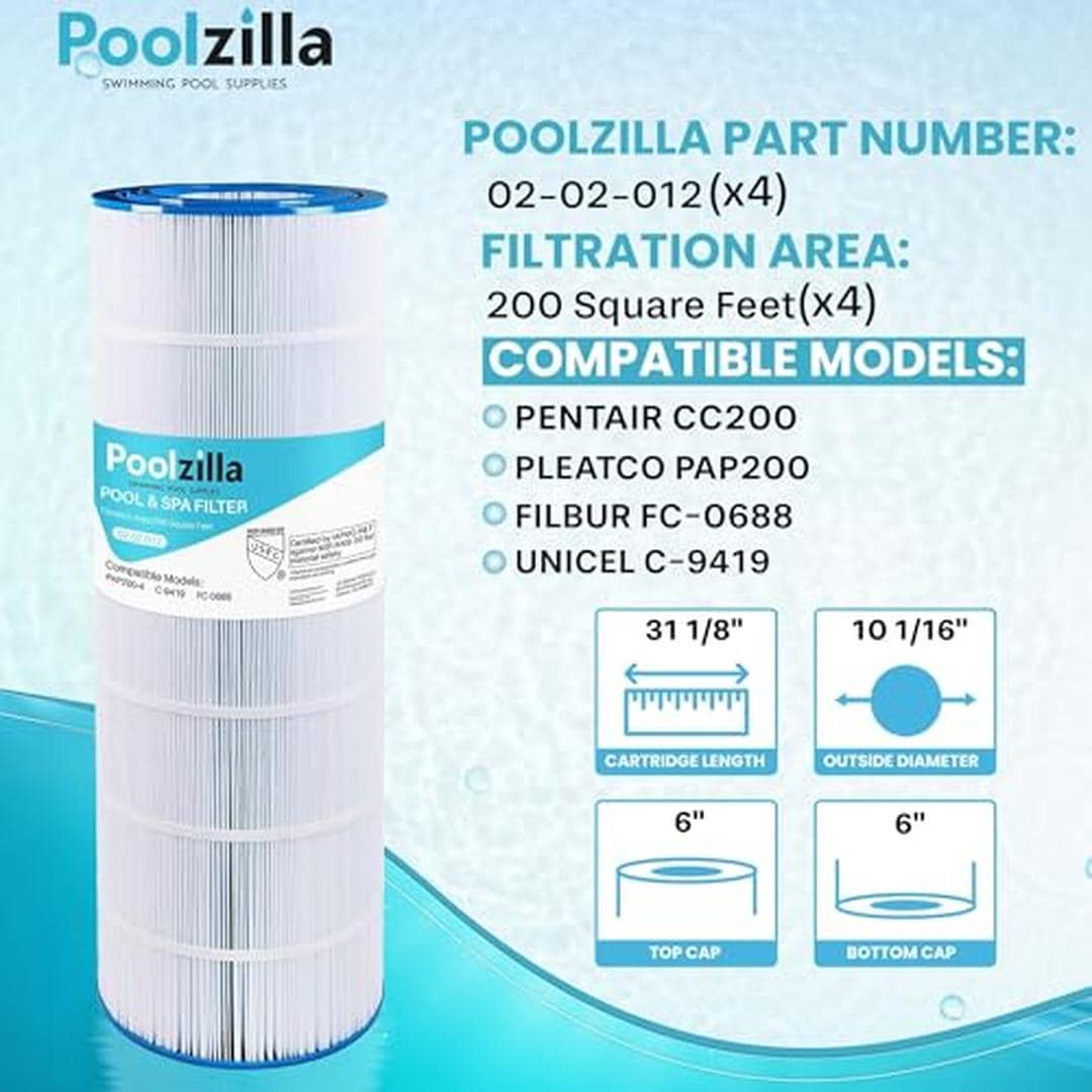 Poolzilla 02-02-012-4PK Pool-Filter-Skim-Sys-Parts - View #2