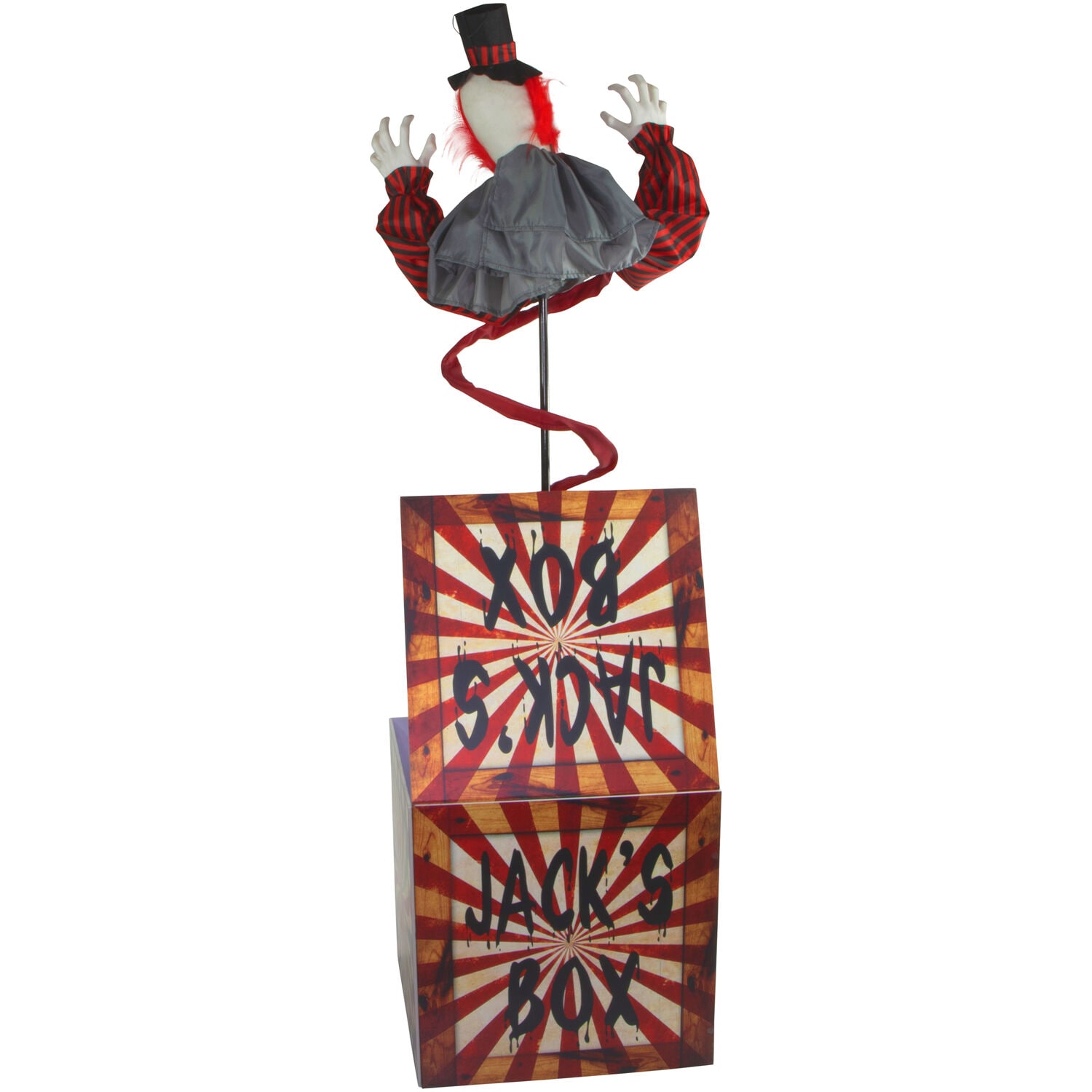 Haunted Hill Farm HHCLOWN-22FLSA 5.7-ft Freestanding Motion Activated Talking Lighted Clown Animatronic