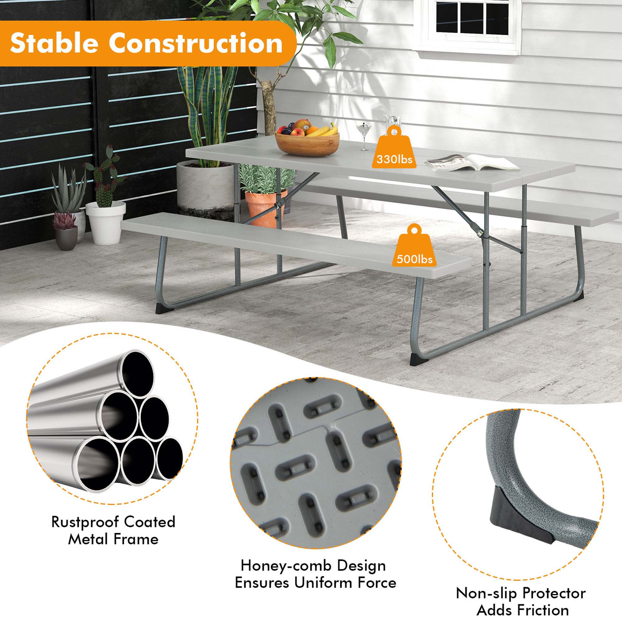 Costway HCST01512 Patio-Tables - View #5