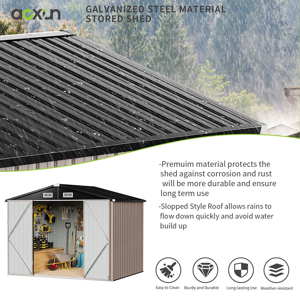 AOXUN G37010 Metal-Storage-Buildings-Sheds - View #4