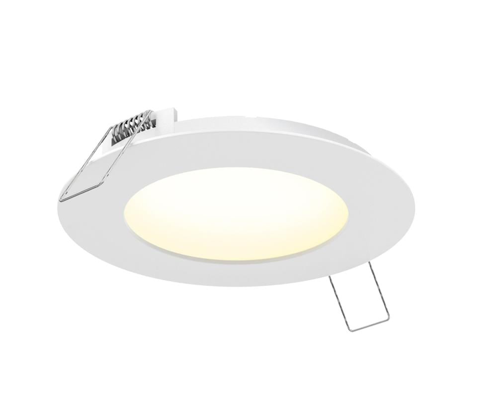 DALS Lighting 5006-CC-WH White 6-in 980 -Lumens Switchable white Round Dimmable LED Canless Wet rated Recessed Downlight