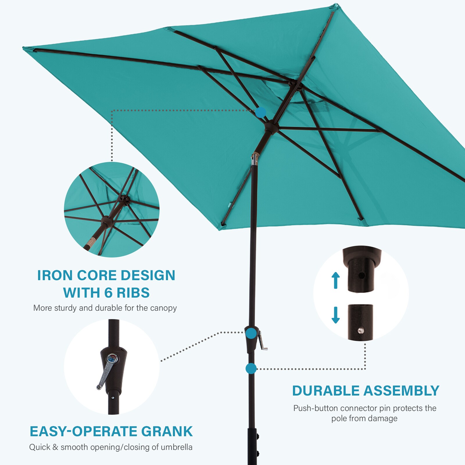 JEAREY JE-QTZZS-6.5X10FT-PB Umbrellas-2 - View #8